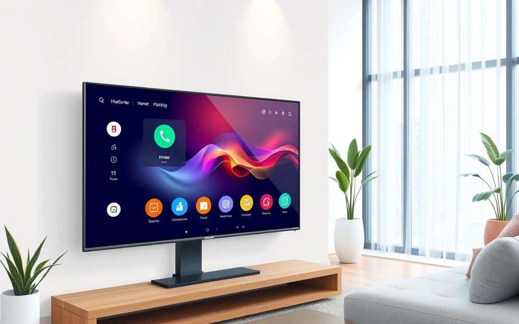 Generate an image of a budget smart display