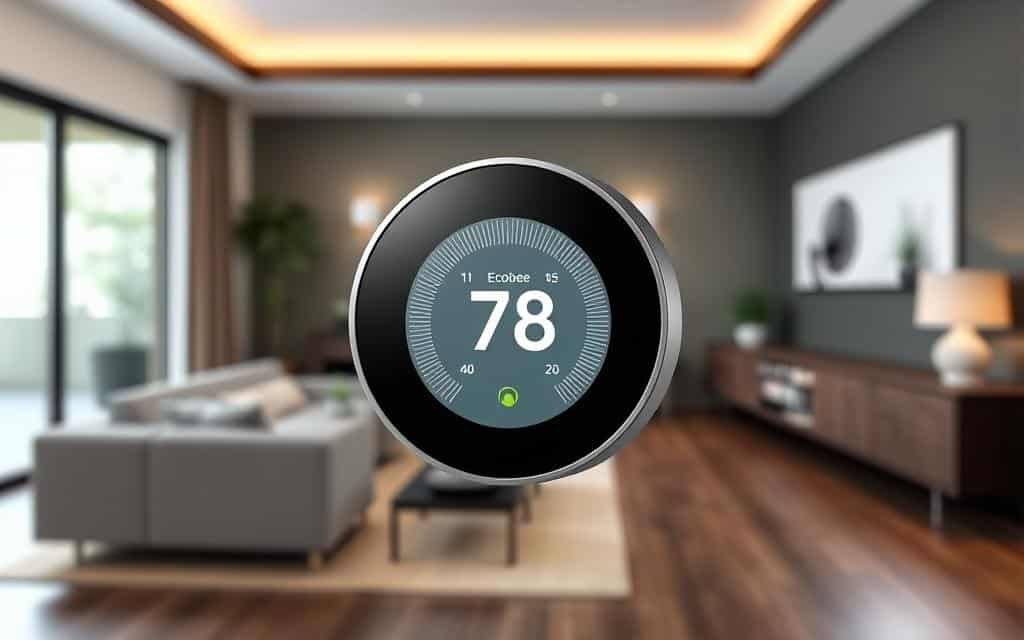 Generate an image of the Ecobee Smart Thermostat Lite device
