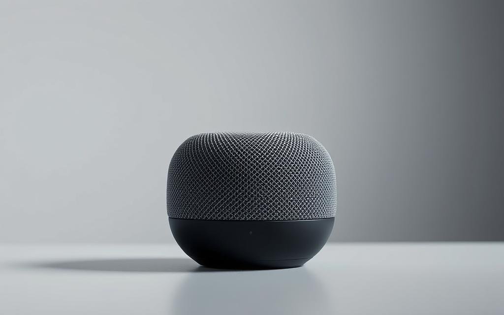 Generate an image of the Google Nest Mini