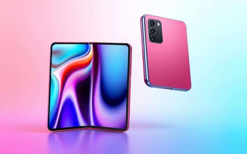 Generate an image of the Nubia Flip5G foldable phone