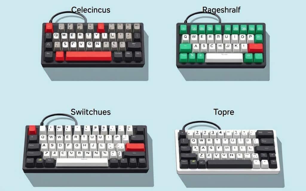 Image of Zealios, Holy Pandas, and Topre switches