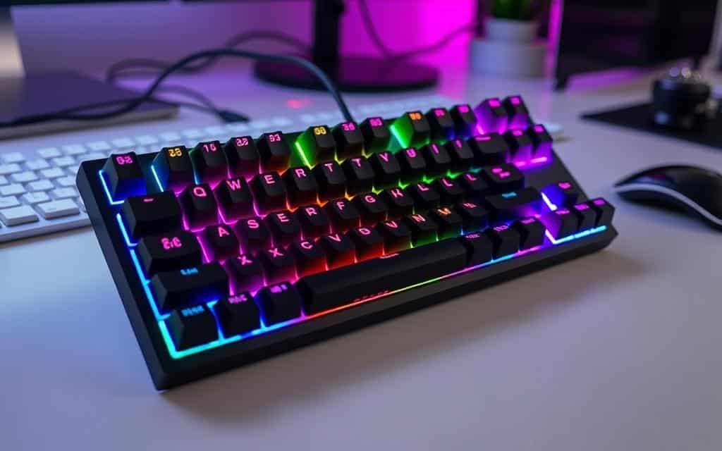 Image of a 60% mechanical keyboard