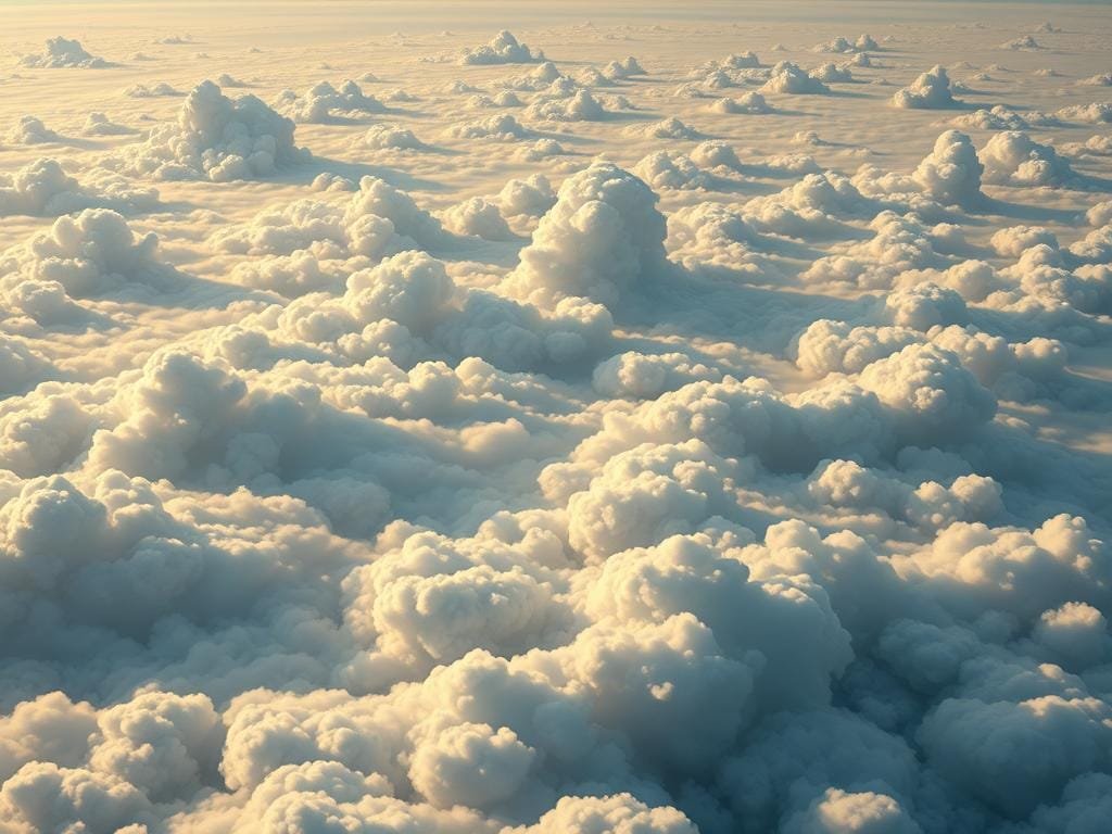 A vast cloud-covered landscape, with a diverse array of cloud architectures intertwined in a harmonious symphony. In the foreground, a towering multi-cloud formation, its intricate components seamlessly connected, casting dynamic shadows across the scene. The middle ground showcases a hybrid cloud infrastructure, blending on-premises and public cloud resources, its nodes communicating through secure data pipelines. In the distance, a network of edge computing devices, strategically placed to process data closer to its source, creating a distributed computing ecosystem. Soft, warm lighting illuminates the scene, conveying a sense of technological sophistication and efficiency. The image exudes a futuristic, yet grounded aesthetic, capturing the essence of modern cloud computing.