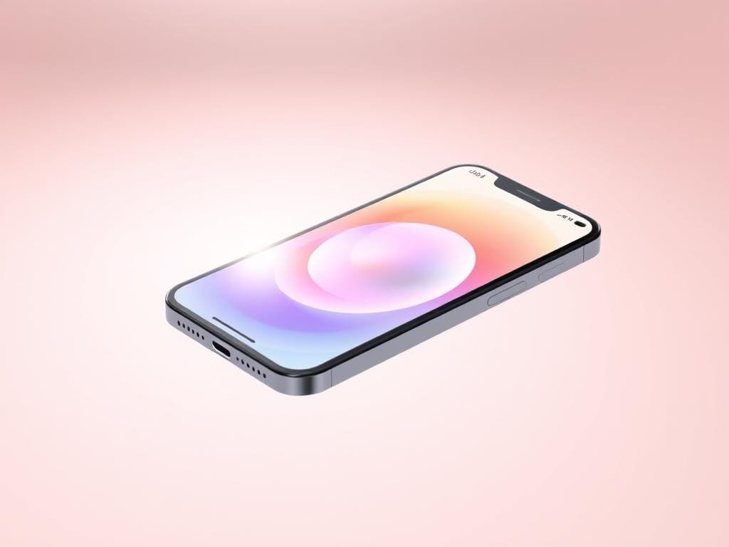 A sleek, futuristic iPhone 17 Pro Max device floating in an ethereal, minimalist environment. The device's display showcases the latest iOS 17 operating system, with clean, intuitive interfaces and vibrant, high-resolution graphics. Subtle lighting from above casts a soft, warm glow, accentuating the premium materials and elegant design of the smartphone. The composition focuses on the device, allowing its advanced features and capabilities to be the central point of interest. The overall mood is one of technological sophistication and cutting-edge innovation, inviting the viewer to explore the potential of this next-generation mobile platform.