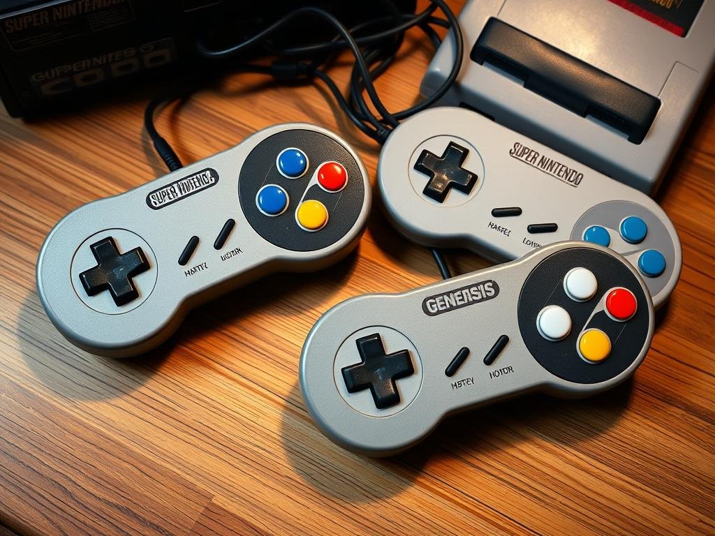 old video game controllers