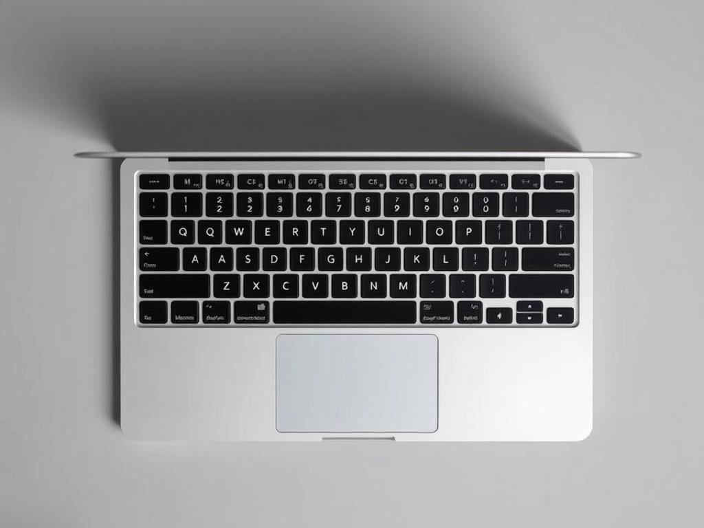 a clean, well-lit screenshot of a macbook keyboard, showcasing the key layout and highlighting the specific keys used for screenshot capture. the keyboard should be captured from a slightly elevated angle, with a soft, diffused lighting that emphasizes the contours and materials of the keys. the background should be a neutral, muted color that does not distract from the main subject. the overall composition should be balanced and visually appealing, allowing the viewer to clearly identify the relevant keyboard shortcuts for taking screenshots on a mac.