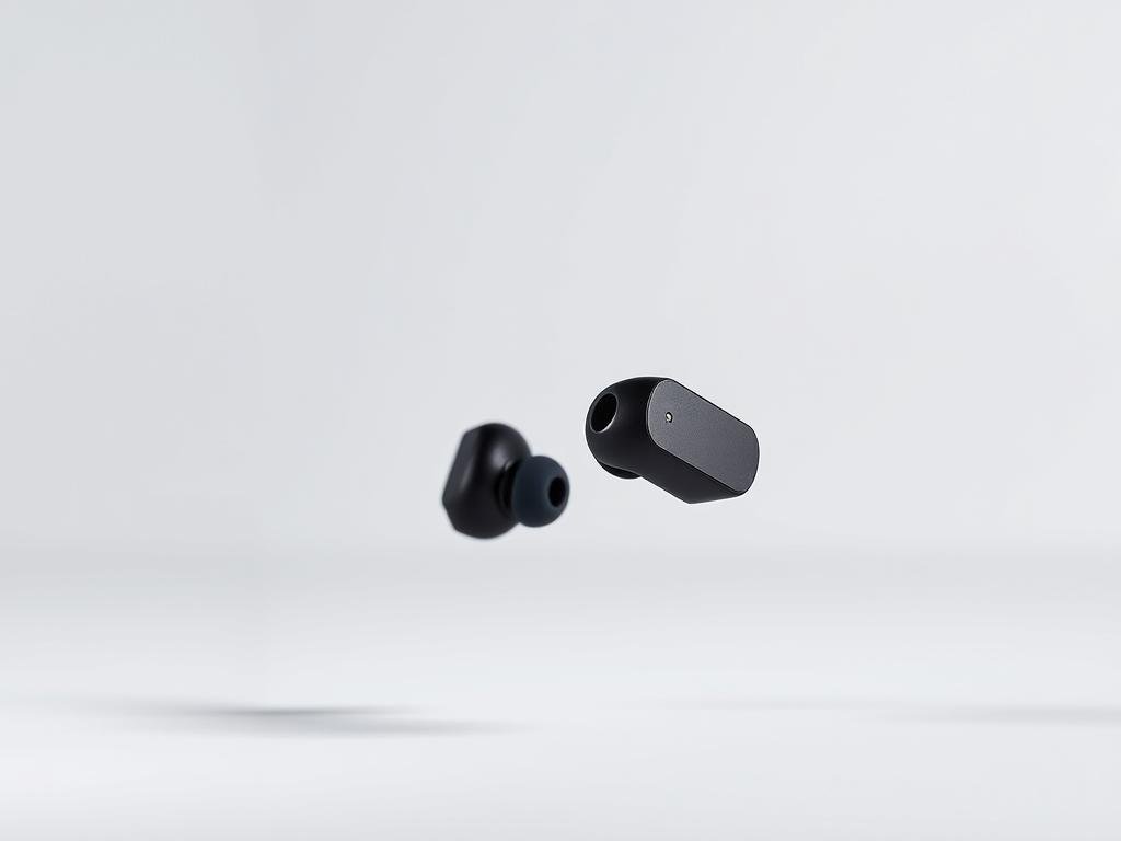 a meticulously crafted set of premium wireless earbuds, seamlessly integrated with the latest bluetooth technology, positioned against a clean, minimalist backdrop. the earbuds are showcased in a well-lit, studio-style setting, capturing their sleek and modern design in high definition. the lighting accentuates the smooth surfaces and subtle accents, while the angle and perspective highlight the ergonomic fit and comfortable, low-profile appearance. the image conveys a sense of high-quality, reliable connectivity and superior audio performance, perfectly suited to illustrate the "best wireless earbuds for connectivity" section of the article.