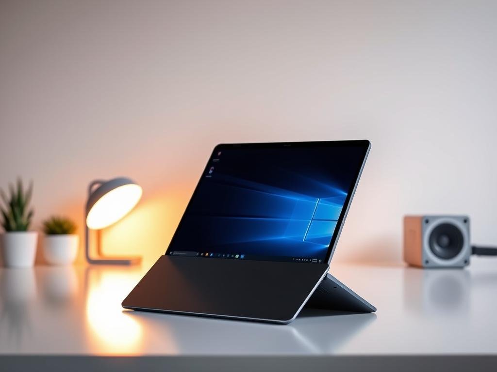 A sleek, lightweight 2-in-1 laptop stands prominently in a modern, minimalist workspace. The device's flexible hinge allows it to seamlessly transition between laptop and tablet modes, catering to the diverse needs of creators, coders, and gamers. Crisp, high-resolution display and sharp, responsive stylus input invite intuitive interaction. Subtle ambient lighting casts a warm glow, complementing the laptop's premium aluminum chassis. The scene exudes a sense of effortless productivity and versatility, perfectly capturing the essence of "2-in-1 Laptops: Versatility at Its Best".
