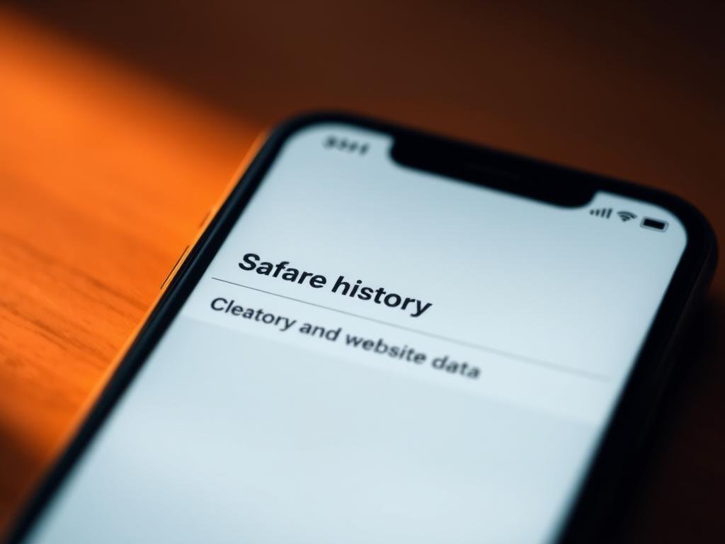 how to delete website history on iphone