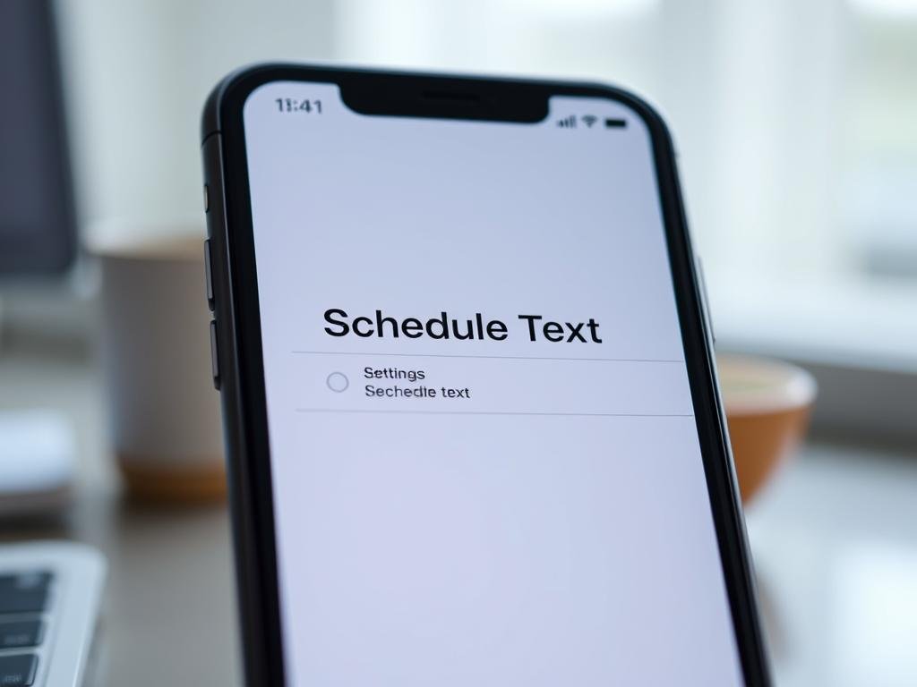 how to schedule texts iphone