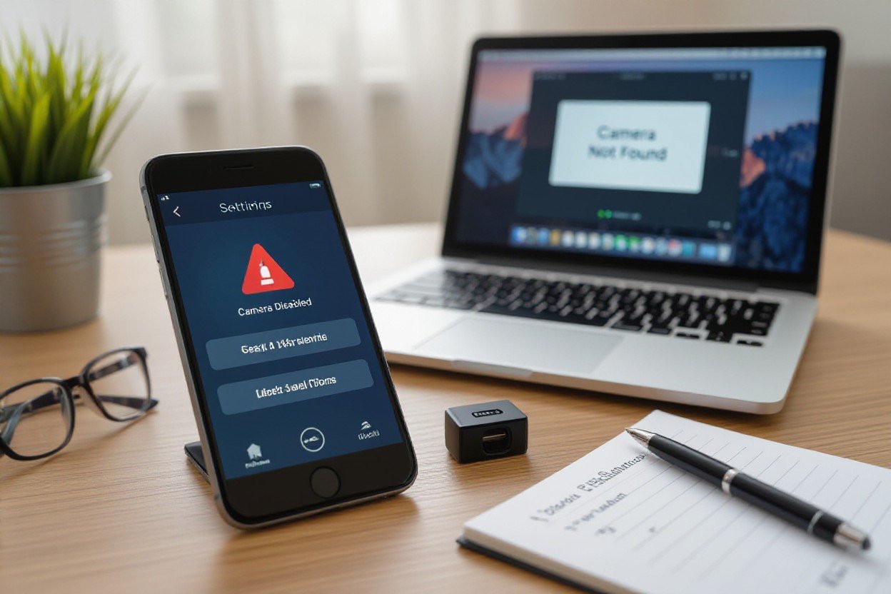 fix camera issues on laptop or phone -